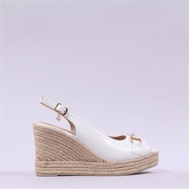 Una Healy Savage Espadrille Wedge - White